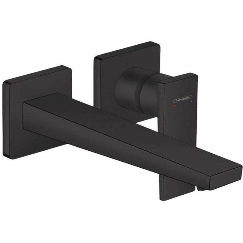 Hansgrohe - Metropol - Mitigeur de lavabo encastré, 2 trous, noir mat 32526670