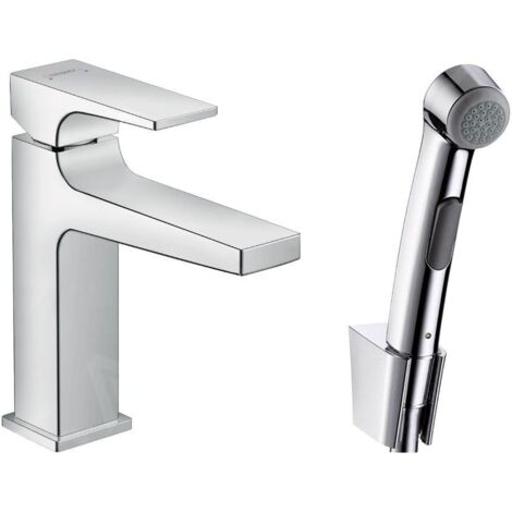 Hansgrohe Metropol - Mitigeur pour lavabo avec douchette Bidette, chrome 32522000