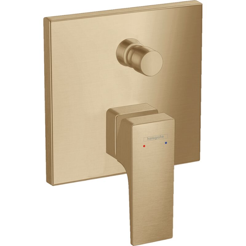 Façade mitigeur bain douche encastré 2 sorties Hansgrohe Metropol bronze brossé