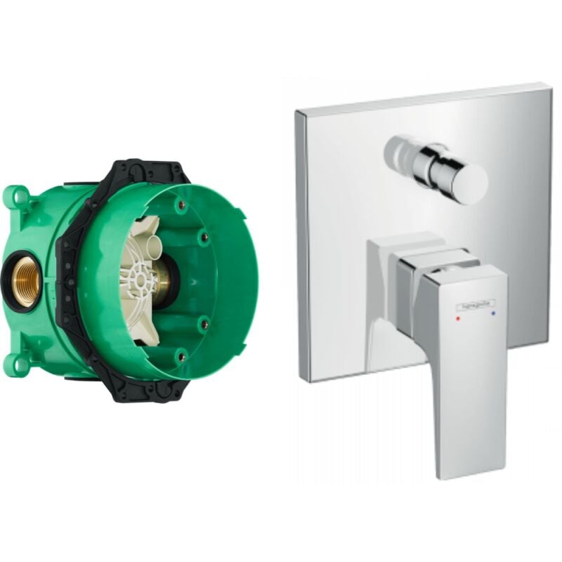 Façade Hansgrohe Metropol pour mitigeur bain douche encastré avec corps encastré