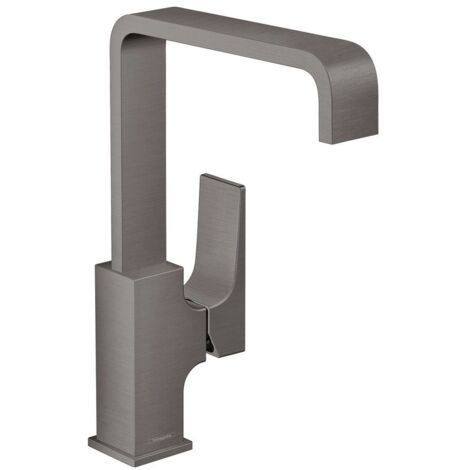 Hansgrohe Metropol - Waschtischarmatur mit Ablaufgarnitur Push-Open, schwarz chrom gebürstet 32511340