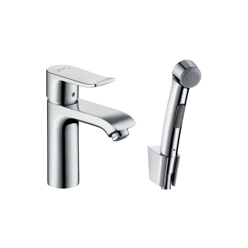 

Grifo de lavabo Hansgrohe Metris con teleducha de bidé y flexo de 160cm cromo