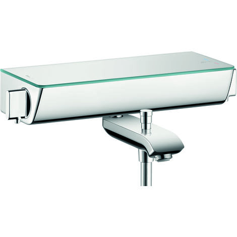 Hansgrohe Select Ecostat Termostato de baño de superficie, 13141, Color: Cromado / Blanco - 13141400