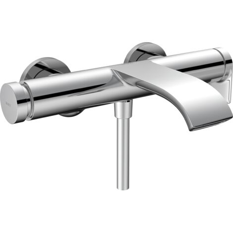 Hansgrohe – Mitigeur bain 75420000 – Saillie 216mm – Finition chromée – Technologie AirPower pour jet large – Inverseur Select avec réinitialisation
