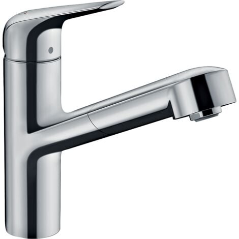 HANSGROHE Mitigeur de cuisine 150, avec douchette extractible 1 jet chromé Focus M42