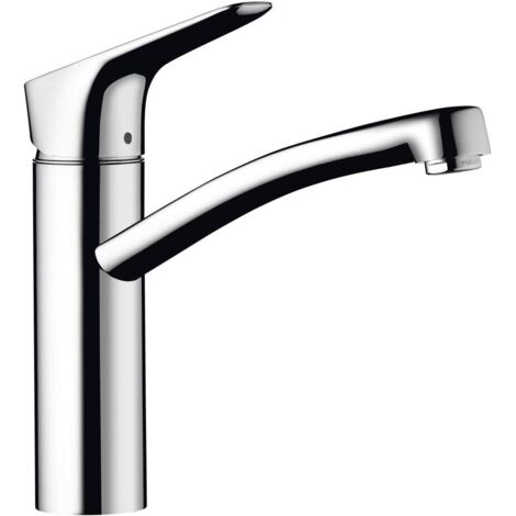 Hansgrohe – Mitigeur de cuisine chromé – Hauteur sous bec 15.5 cm – Cartouche céramique 35 mm – Débit 12 l/min – Laiton durable