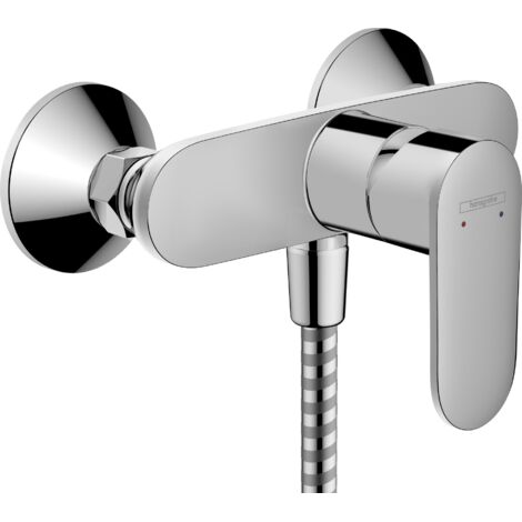 Hansgrohe – Mitigeur de douche monocommande chromé en laiton – Entraxe 150 mm – Débit 28 l/min – Limiteur de température – 71640000