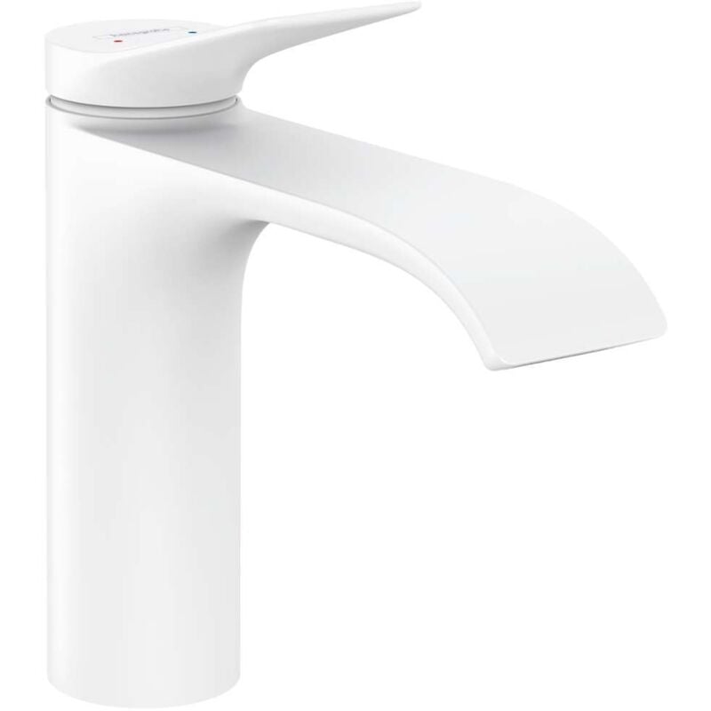 Hansgrohe - Vivenis - Mitigeur de lavabo 110, avec vidage, EcoSmart, blanc mat 75020700
