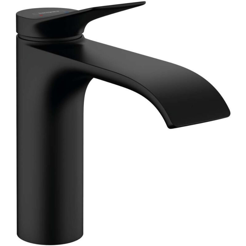 Hansgrohe - Vivenis 110 mitigeur lavabo 75020670 avec tige de traction garniture de vidange , noir mat