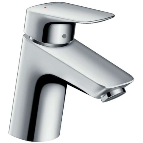 Hansgrohe – Mitigeur de lavabo 70 – Finition chromée brillante – Technologie CoolStart et EcoSmart – Longueur bec 107mm – 71070000