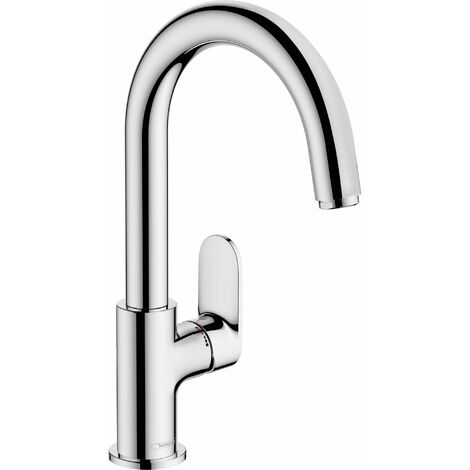 Hansgrohe – Mitigeur de lavabo 71554000 – Finition chrome – Bec pivotant 120°/360° – Hauteur sous bec 200 mm – Économie d'eau EcoSmart