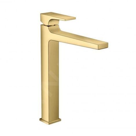 Hansgrohe – Mitigeur de lavabo avec bonde Push-Open – Finition dorée poli – Hauteur du bec 259 mm – Débit 5 l/min – 32512990