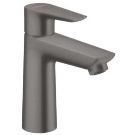 Hansgrohe – Mitigeur de lavabo CoolStart chrome noir brossé – Hauteur 162mm – Longueur bec 112mm – Limiteur de température – 71714340