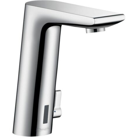HANSGROHE Mitigeur de lavabo électronique avec manette de réglage de température sur batterie chromé