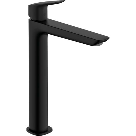 Hansgrohe – Mitigeur de lavabo haut noir mat – Technologie EcoSmart 5 l/min – Hauteur 299 mm – Longueur bec 172 mm – 71258670