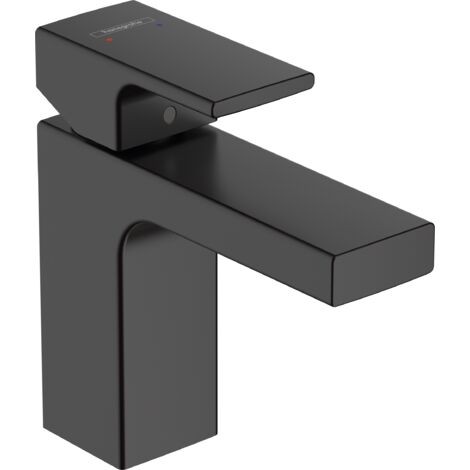 Hansgrohe – Mitigeur de lavabo noir mat avec vidage – Projection 110mm – Débit EcoSmart 5 l/min – Montage monotrou – 71561670