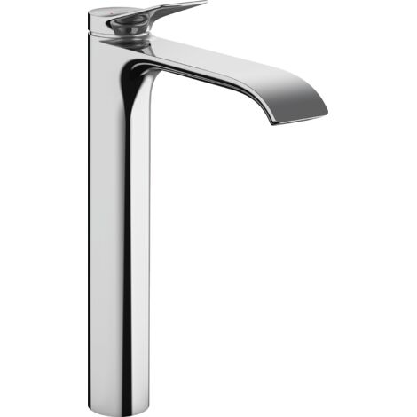 Hansgrohe – Mitigeur de lavabo avec tirette et vidage chromé – Hauteur 337 mm – Projection 191 mm – Jet WaterfallStream – 75040000