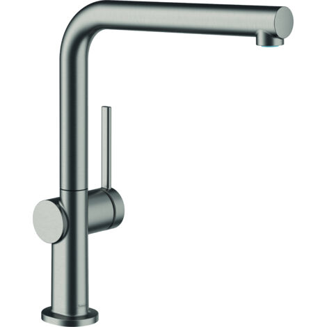 Hansgrohe – Mitigeur d’évier Talis chrome noir brossé – Hauteur 296 mm – Longueur bec 215 mm – Débit 8,4 l/min – 72840340