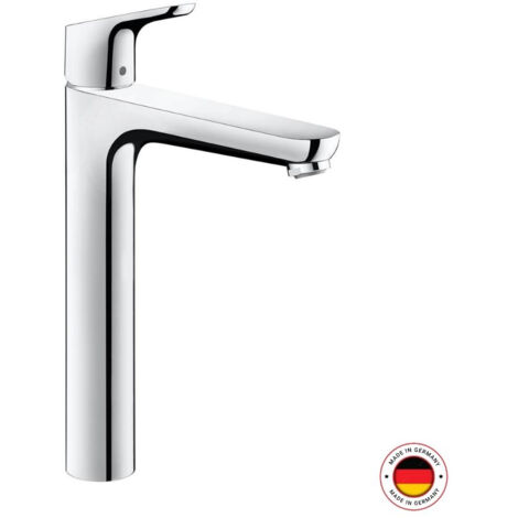 Hansgrohe – Mitigeur lavabo 31531000 chromé – Hauteur 315 mm – Débit 5 l/min à 3 bars – Garniture de vidage métallique – Limiteur de température réglable