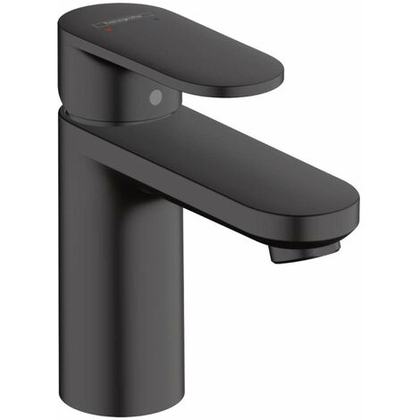 Hansgrohe – Mitigeur lavabo 71551670 – Noir mat – Monocommande avec garniture de vidage – Longueur bec 108 mm – Débit 5 l/min – Technologie AirPower