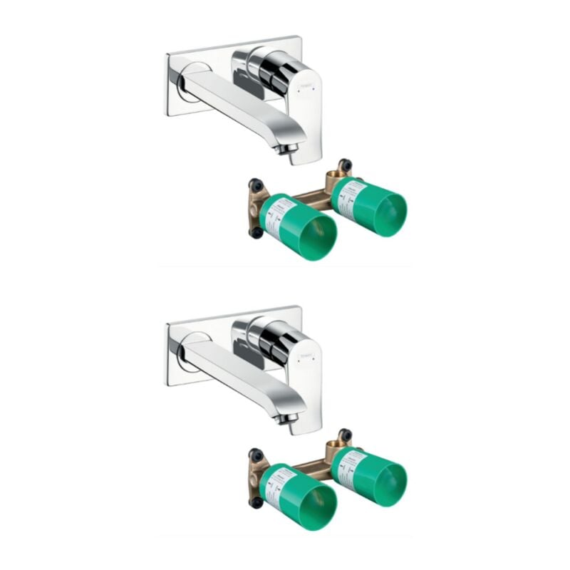 Hansgrohe - Mitigeur lavabo encastré mécanique Metris 225 mm + corps encastré
