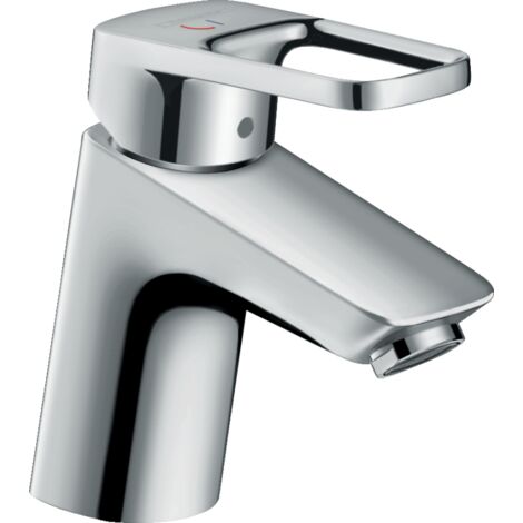 Hansgrohe - Mitigeur lavabo 100 Logis Loop Eco CH3 CoolStart avec tirette et vidage synthétique chromé