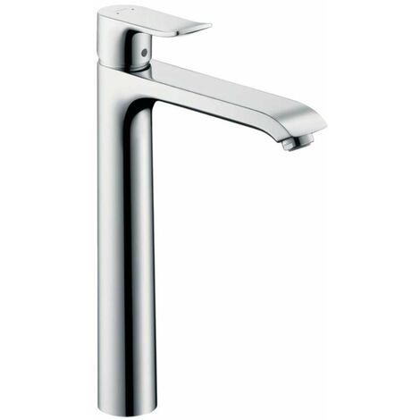 Hansgrohe – Mitigeur lavabo Metris 260 surélevé – Finition chrome – Hauteur sous bec 260 mm – Technologie EcoSmart pour économie d'eau