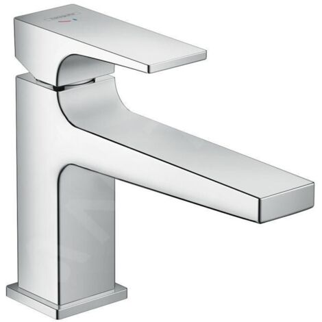 HANSGROHE Mitigeur lavabo Metropol 100 CoolStart poignée manette bec long, bonde Push-Open chromé