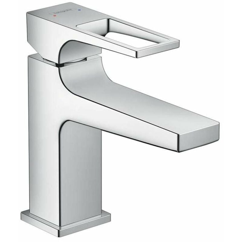 Hansgrohe - Metropol - Mitigeur de lavabo 100 avec garniture de vidage Push-Open, chrome 74500000