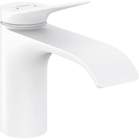 Hansgrohe Mitigeur monocommande pour lavabo Vivenis ComfortZone 80 sans ensemble de vidage, blanc mat