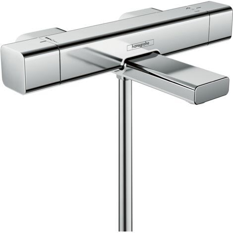 Hansgrohe – Mitigeur thermostatique de baignoire 15774000 – Finition chromée – Entraxe 150mm – Technologie CoolContact et EcoStop