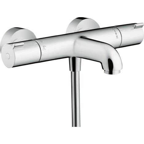 Hansgrohe – Mitigeur thermostatique de baignoire – Finition chrome – Longueur 200 mm – Débit 20 l/min – Butée confort à 40°C - DN 15 AP