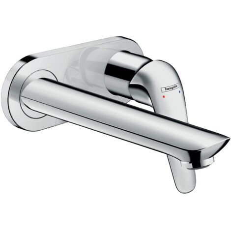 hansgrohe Novus Miscelatore monocomando lavabo ad incasso a parete con bocca erogazione 19.5 cm, cromo, 71127000