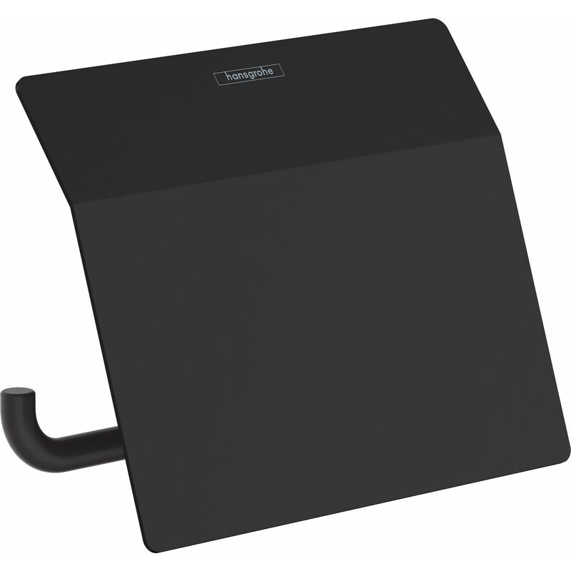 AddStoris - Porte-papier toilette avec couvercle, noir mat 41753670 - Hansgrohe
