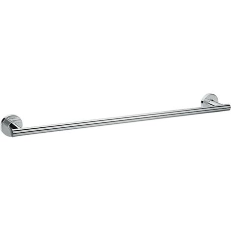 Hansgrohe – Porte-serviette mural chromé 600mm – Fixation dissimulée – Laiton durable pour salle de bain moderne
