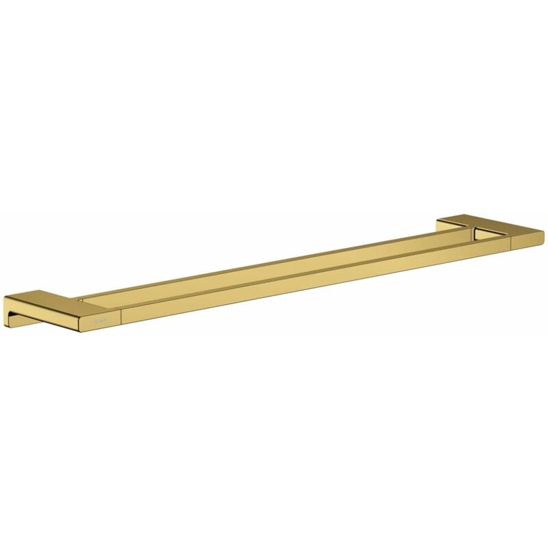 Hansgrohe - AddStoris - Porte-serviettes double, longueur 65 cm, aspect d'or poli 41743990