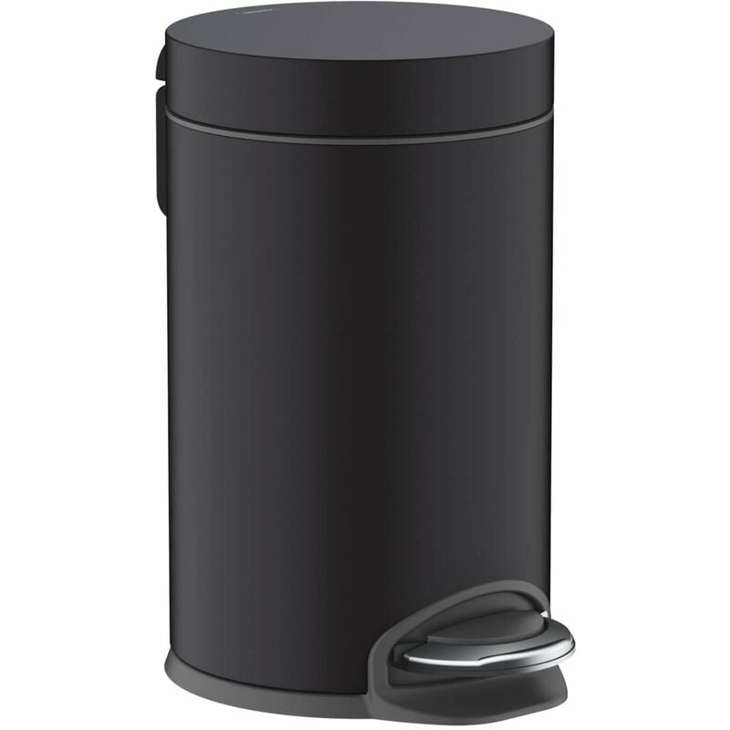 Hansgrohe - AddStoris - Poubelle 3 l, Soft Close, noir mat 41775670