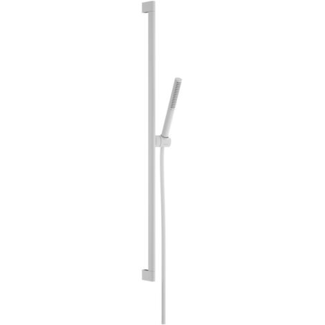 Hansgrohe Pulsify S - Brausegarnitur: Handbrause, Stange und Schlauch, EcoSmart, weiß matt 24382700