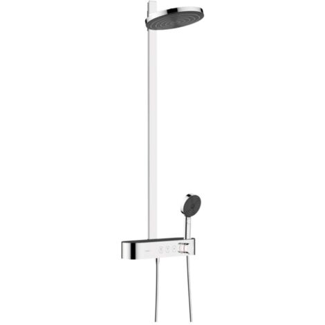 Hansgrohe Pulsify S - Duschset 260 mit Thermostat ShowerTablet Select 400, 2 Strahlen, EcoSmart, verchromt 24241000