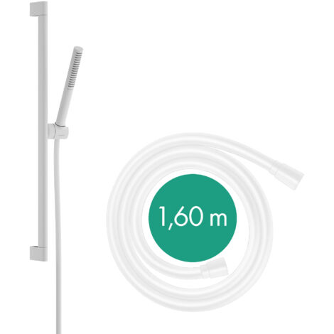 Hansgrohe Pulsify S - Set doccetta, asta e flessibile, EcoSmart, bianco opaco 24372700