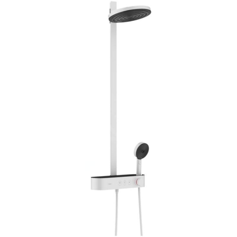 Hansgrohe Pulsify S - Set de douche 260 avec thermostat ShowerTablet Select 400, 2 jets, blanc mat 24240700