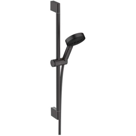 Hansgrohe Pulsify Select - Brausegarnitur, 3 Strahlarten, Stange 67 cm und Schlauch, schwarz matt 24160670