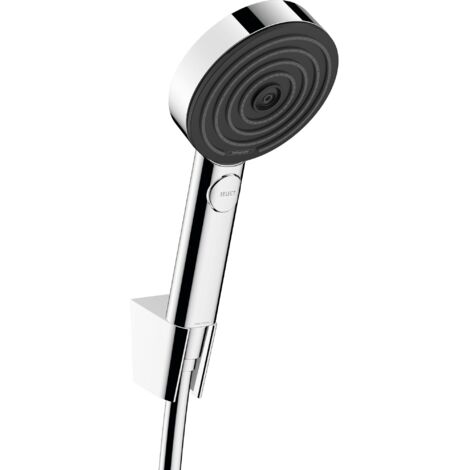 HANSGROHE Pulsify Select S Soporte de pared y set de ducha 105 Relaxation de 3 chorros con flexo cromado de 125 cm 24302000