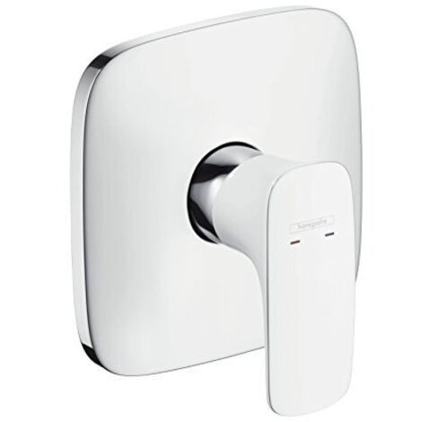Hansgrohe PuraVida - Miscelatore doccia monocomando ad incasso, bianco/cromato 15665400