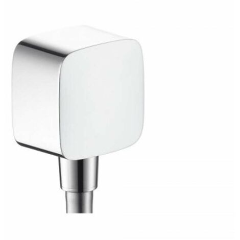 Hansgrohe PuraVida - Raccordement du flexible Fixfit avec clapet anti-retour et rotule, chrome 27414000