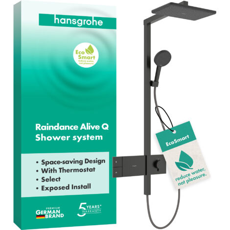 hansgrohe Raindance Alive Q Duschsystem 210/340 1jet EcoSmart mit