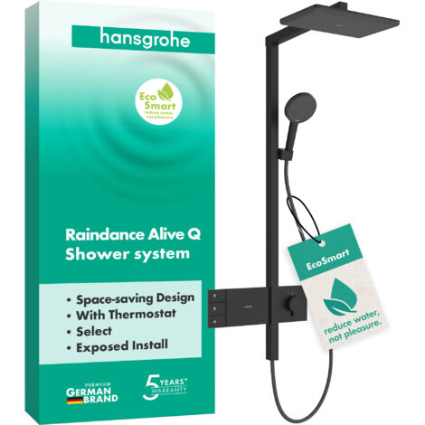 hansgrohe Raindance Alive Q Duschsystem 210/340 2jet EcoSmart mit