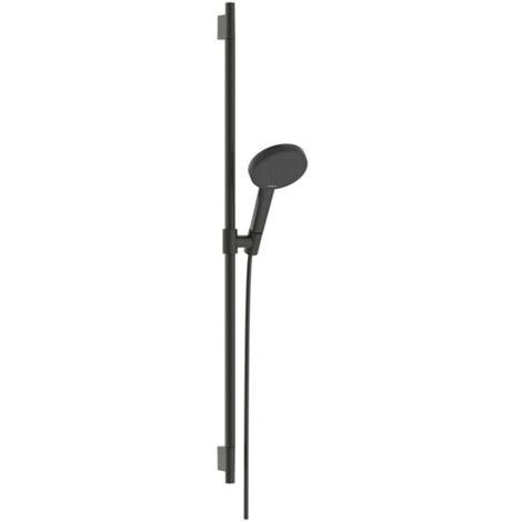 Hansgrohe Raindance Alive Select S - Set pomme de douche, barre et flexible, 3 jets, EcoSmart, chrome noir brossé 24603340