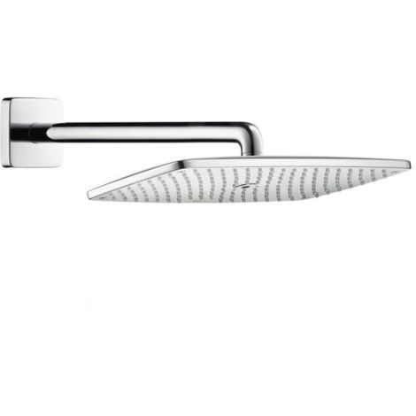 Hansgrohe Raindance E - Douche de tête 360, bras de douche 39 cm, EcoSmart 9 l/min, chrome 26605000
