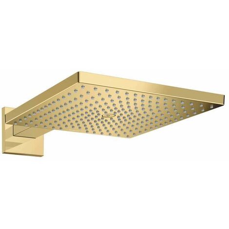 Hansgrohe Raindance E - Douche de tête E 300 avec bras de douche, 1 jet, aspect doré poli 26238990